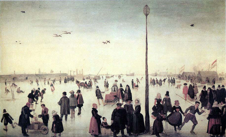 Winter Lansdcape with Frozen River